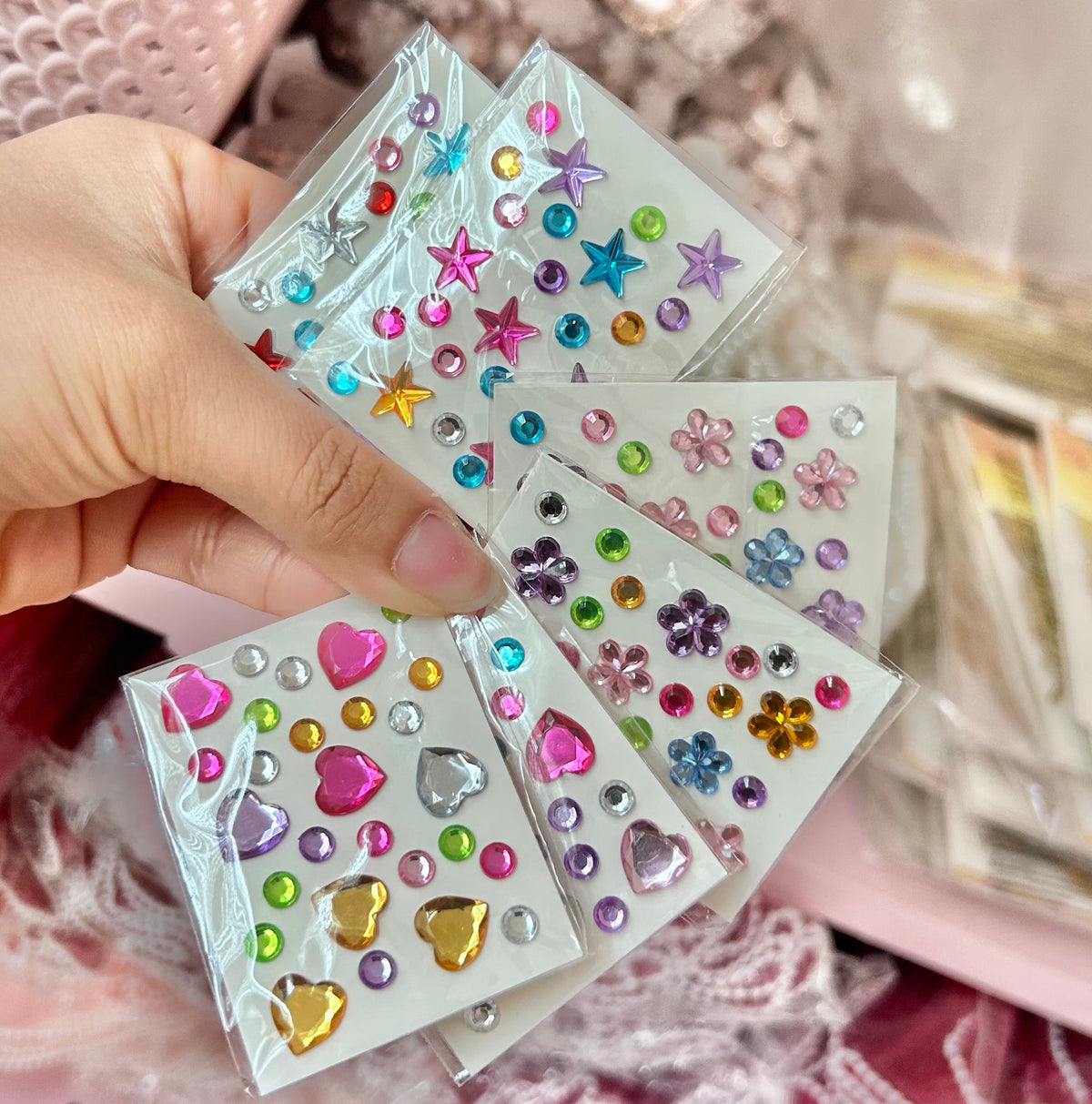 whimsy gems for bouquets (6 pcs)
